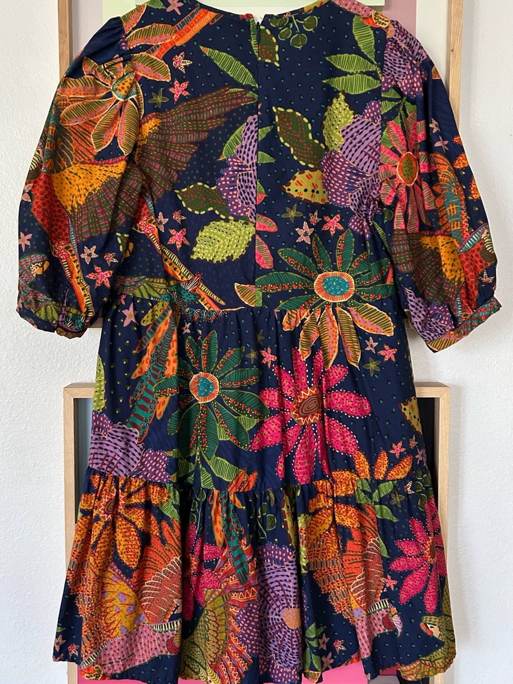 Farm Rio Organic Cotton Mini Dress - Vibrant Multi XS - Picture 2 of 6